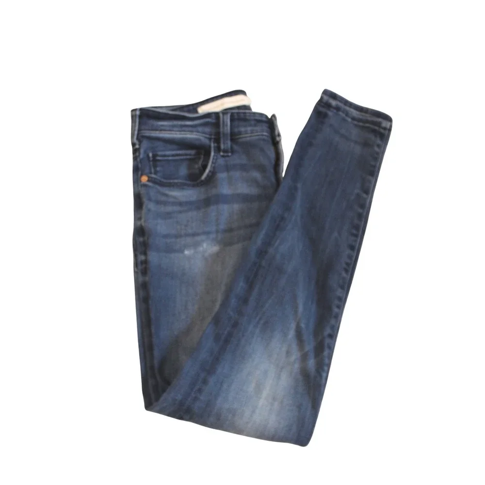 Pilcro and the Letterpress High Rise Skinny Jeans Womens 27 Blue Dark Wash